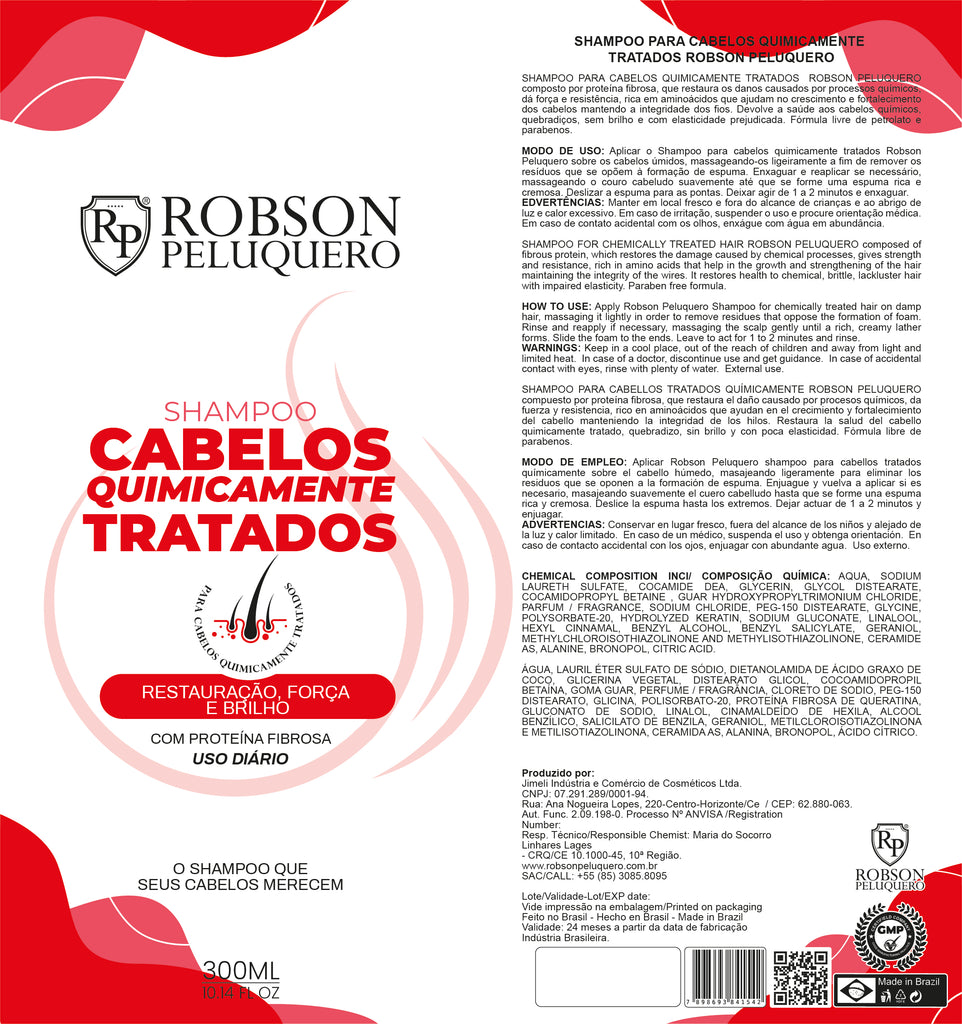 Robson Peluquero - Chemically Treated Hair Shampoo 300ml - anydaydirect