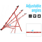 HOMCOM Rebounder Net, Practise Kickback Goal, for Teens, Adults Training - Red - anydaydirect