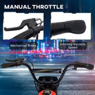 HOMCOM 24V Electric Motorbike, Dirt Bike with Twist Grip Throttle, Music Horn, 12" Pneumatic Tyres, 16 Km/h Max. Speed, Red - anydaydirect