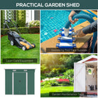 Outsunny 6.8 x 4.3ft Outdoor Garden Storage Shed, Tool Storage Box for Backyard, Patio and Lawn, Green - anydaydirect