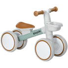 AIYAPLAY Kids Balance Bike for 1-3 Years Old with Adjustable Seat, Silent Wheels, Green - anydaydirect