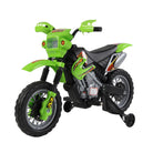 HOMCOM Kids Electric Motorbike Child Ride on Motorcycle 6V Battery Scooter (Green) - anydaydirect