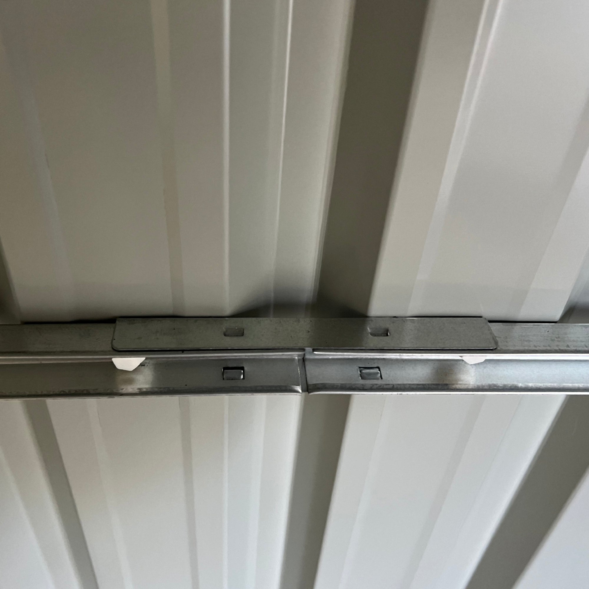 Outsunny 14 x 9 ft Lockable Garden Shed Large Patio Roofed Tool Metal Storage Building Foundation Sheds Box Outdoor Furniture, Grey - anydaydirect