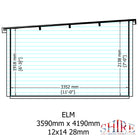 Shire Elm 12x17 Log Cabin