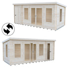 Shire Elm 8x17 Log Cabin