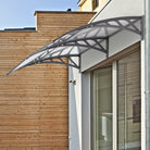 Outsunny Door Canopy Awning Outdoor Window Rain Shelter Cover for Front/Back Door Porch Clear 196 x 75cm - anydaydirect