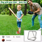 HOMCOM Angle Adjustable Rebounder Net Goal Training Set Football, Baseball - anydaydirect