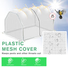 Outsunny Mini  Greenhouse Grow House PVC Cover Steel Frame White 99L x 71W x 60H cm - anydaydirect