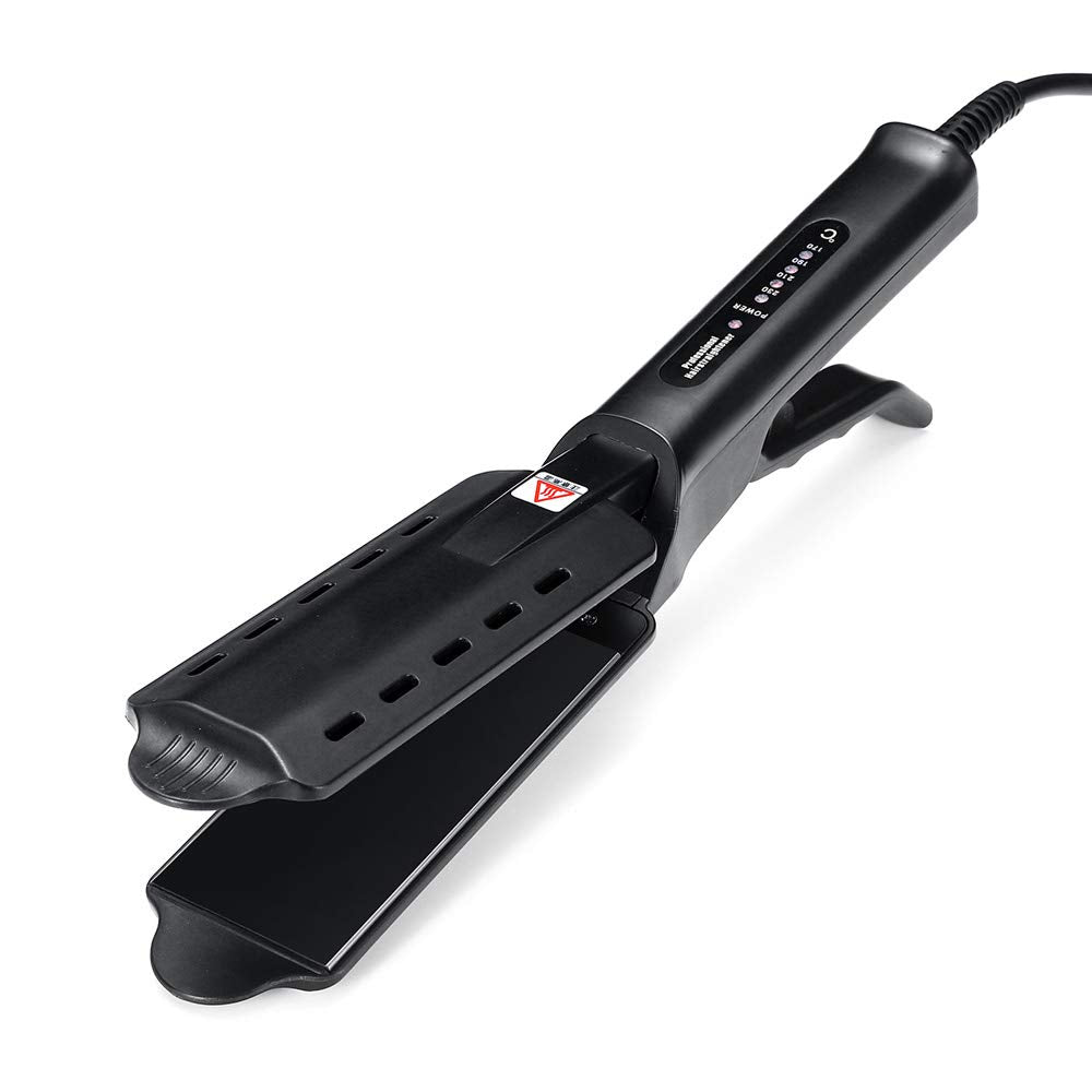Anydaydirect Professional Hair Straightener Four-gear Flat Iron Ceramic Heating Plate Wet & Dry Heats Up Fast Straightening Styling Tool - anydaydirect