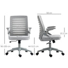 Vinsetto 44-53.5cm Adjustable Height Work Chair, with Mesh Back - Grey - anydaydirect