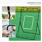 HOMCOM Rebounder Net Playback Game Spot Target Ball Rebounders Training Equipment Play Teaching - anydaydirect