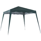 Outsunny 3 M x 3 M Base/ 2.5 M x 2.5 M Top Pop Up Gazebo with Carry Bag, Height Adjustable Slant Leg Party Tent Instant Event Shelter for Garden, Patio, Green - anydaydirect