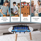 HOMCOM 29 Inch Mini Tabletop Football Foosball Gaming Table  Play Fun Game Toy 74.5L x 36.1W x 12H CM - anydaydirect