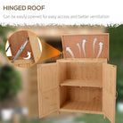 Outsunny Outdoor Garden Storage Shed, Cedarwood-Burlywood Colour - anydaydirect