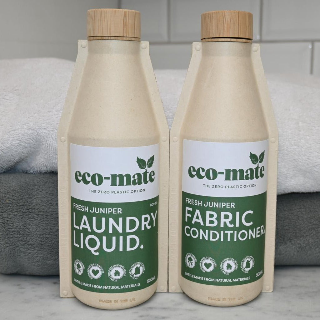 Eco 6 Bottle Laundry and Cleaning Liquids Starter Pack - Juniper - anydaydirect