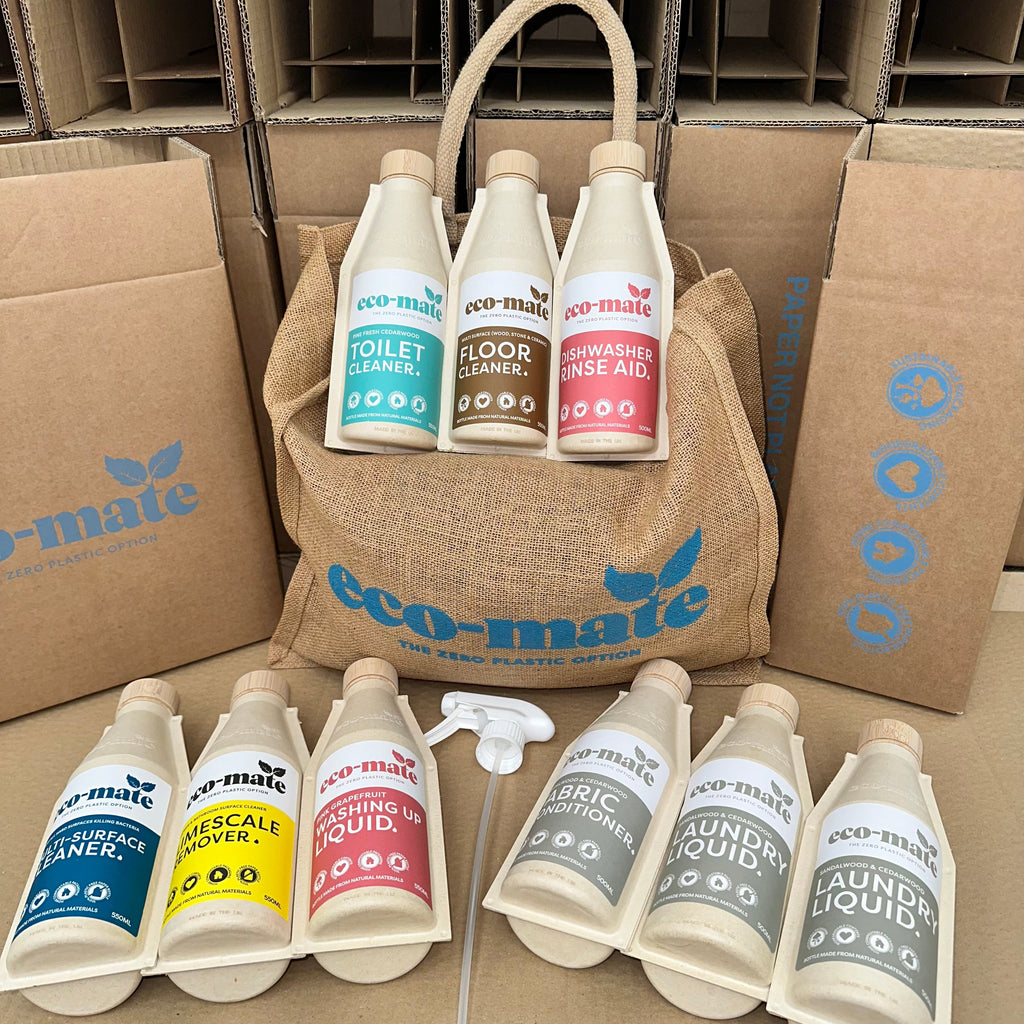 Eco 9 Bottle Laundry and Cleaning Liquids Starter Pack - Choice of Scent - anydaydirect