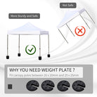 Outsunny Sand Fillable Set of 4 PCs Gazebo Tent Sand  Leg Weights Marquee Party Tent Canopy Accessory - anydaydirect