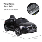HOMCOM Kids Electric Ride On Car 6V Licensed BMW 6GT W/ Remote-Black - anydaydirect