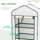 Outsunny Three-Tier Mini Greenhouse - White - anydaydirect