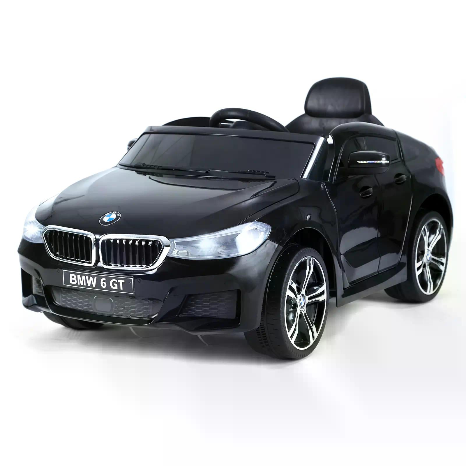 HOMCOM Kids Electric Ride On Car 6V Licensed BMW 6GT W/ Remote-Black - anydaydirect
