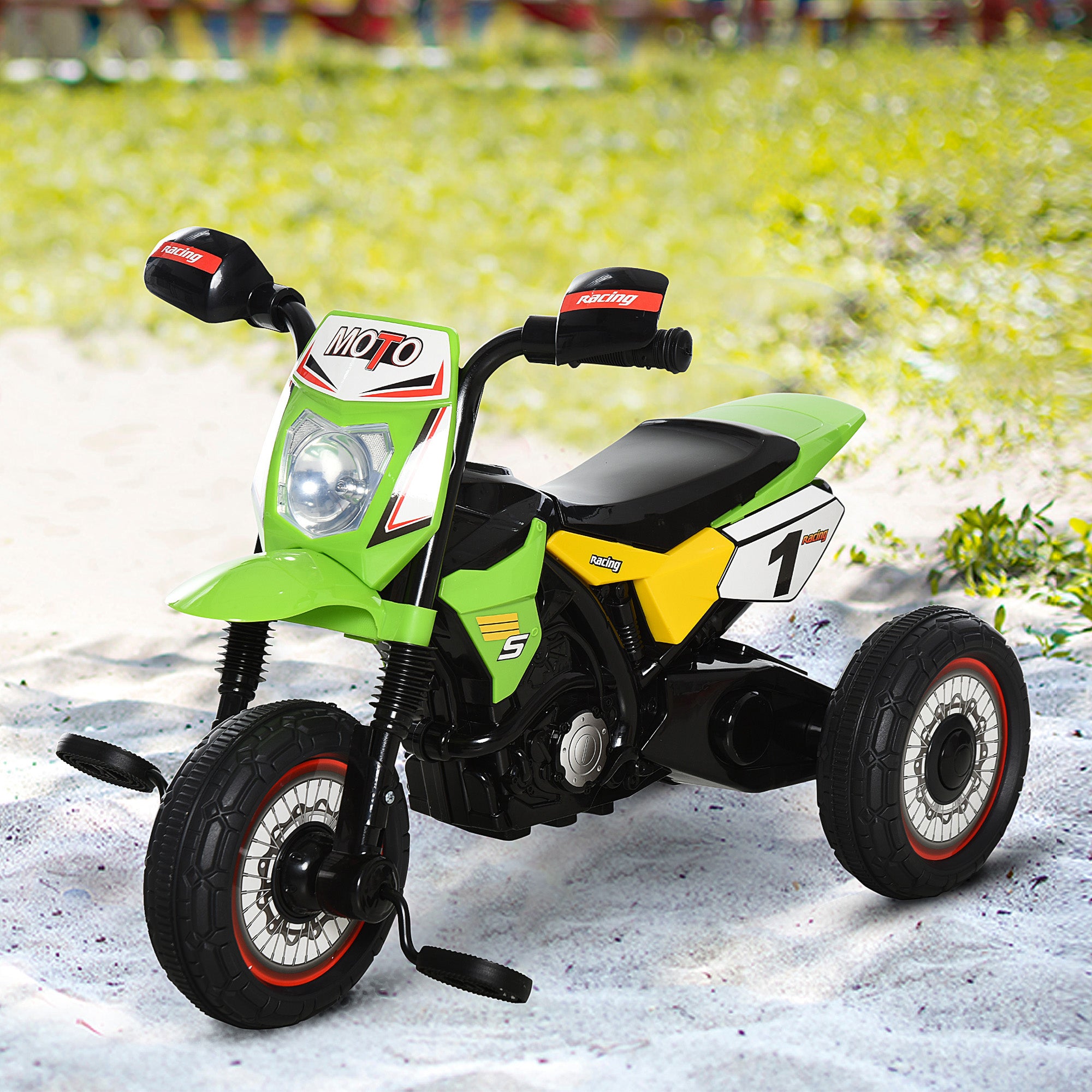 HOMCOM Ride On Tricycle 3 Wheels PP Pedal Trike for Ages 18-36 Months Toddlers, Green - anydaydirect