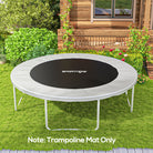 SPORTNOW Trampoline Replacement Mat with Spring Pull Tool, 42 V-Hooks, for 8ft Trampoline using 14cm Springs, Black - anydaydirect