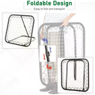 HOMCOM Angle Adjustable Rebounder Net Goal Training Set Football, Baseball - anydaydirect