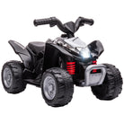 AIYAPLAY Honda Licensed Kids Quad Bike, 6V Electric Ride on Car ATV Toy with LED Light Horn for 1.5-3 Years, Black - anydaydirect