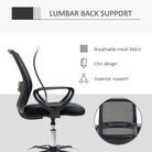 Vinsetto Ergonomic Mesh Back Drafting Chair, Tall Office Chair, Draughtsman Chair with Adjustable Height and Footrest 360° Swivel, Set of 5 - anydaydirect