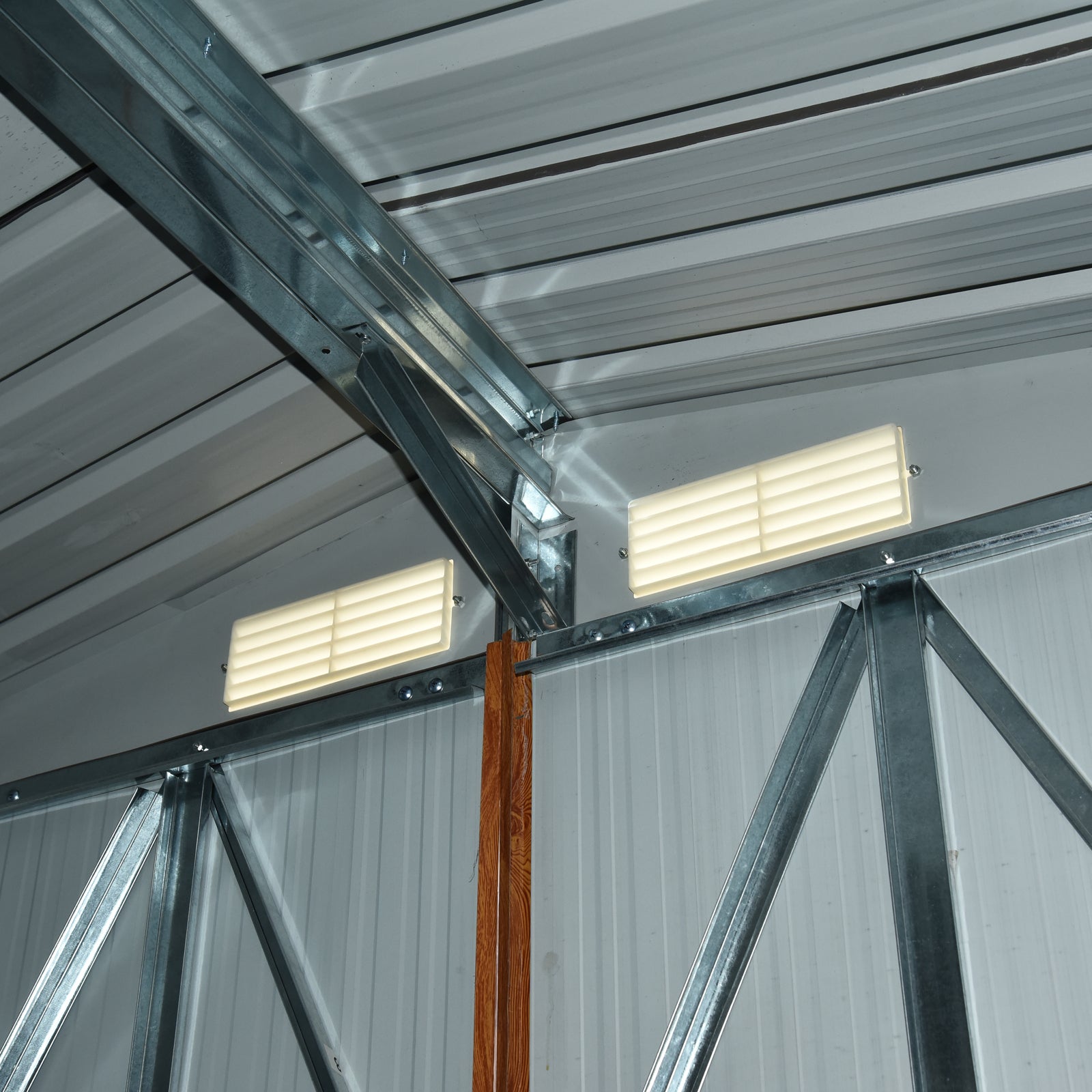 Outsunny 6 x 5 ft Garden Storage Shed Apex Store for Gardening Tool with Foundation and Ventilation, Brown - anydaydirect