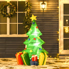HOMCOM 1.5m Inflatable Christmas Tree W/LED lights - anydaydirect