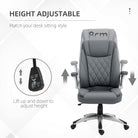 Vinsetto Faux Leather Executive Swivel Office Chair - Dark Grey - anydaydirect