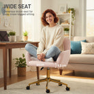 HOMCOM Faux Fur Rabbit Chair - Light Pink - anydaydirect