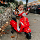HOMCOM Kids' Motorcycle Ride-On: 6V with LED Illumination, Safe and Thrilling, Crimson - anydaydirect