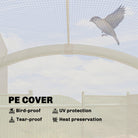 Outsunny Foldable Small Greenhouse, Portable Green House Mini Greenhouse with Zipper Door, PE Base, 200 x 80 x 164 cm, Green - anydaydirect