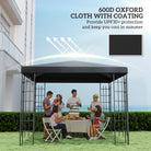 Outsunny 3 x 3(m) Gazebo Frame Replacement - Black - anydaydirect
