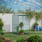 Outsunny 120 x 120cm Compact Plant Cage, with Netting - Green - anydaydirect