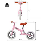 HOMCOM Balance Bike for Toddlers, No Pedal Training Bicycle for Walking Skills Development, Pink - anydaydirect