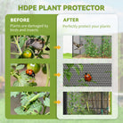 Outsunny Fruit Cage Bird Netting, Brassica Cage Plant Protection Tent with Zipped Door, Anti Bird, Insects, Small Animals, Black - anydaydirect