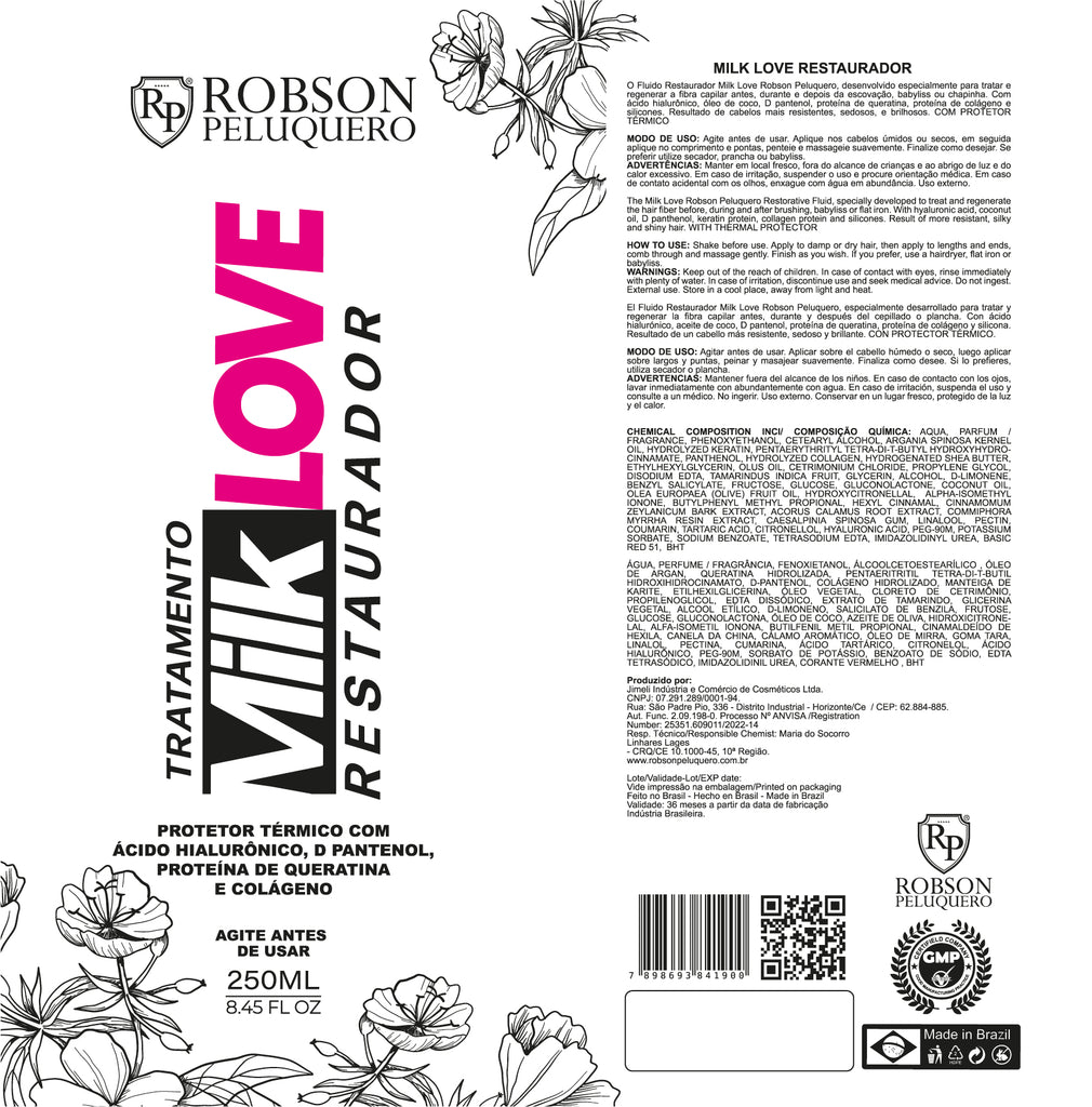Robson Peluquero - Milk Love Restorative Fluid 250ml - anydaydirect
