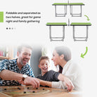HOMCOM 6ft Table Tennis Table, Ping Pong Table with Net, Foldable and Portable Ping Pong Set for Indoor Outdoor Use, Easy Assemble, Midsize, Green - anydaydirect