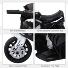 HOMCOM Compatible for Electric Kids Ride on Motorcycle BMW S1000RR w/ Headlights Music Battery Powered Play Bike 6V Black - anydaydirect