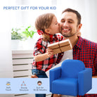 HOMCOM 2 In 1 Toddler Sofa Chair,  48 x 44 x 41 cm, for Game Relax Playroom, Blue - anydaydirect