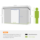 Outsunny 6.8 x 4.3ft Outdoor Garden Storage Shed, Tool Storage Box for Backyard, Patio and Lawn, Green - anydaydirect