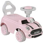 AIYAPLAY Foot To Floor Ride On Car Sliding Car w/ Air Horn, Anti-Over-Backwards, 18 to 36 Months - Pink - anydaydirect