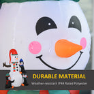 HOMCOM Christmas Inflatable Snowman and Penguins Outdoor Home Seasonal Decoration w/ LED Light - anydaydirect