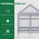 Outsunny Garden Cold Frame Polycarbonate Greenhouse with Adjustable Shelves, Double Doors, Openable Top Covers, Grow House for Flower Vegetable Plants, 80 x 47 x 138cm, Grey - anydaydirect