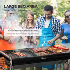 Outsunny Charcoal BBQ Grill - Black - anydaydirect