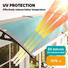 Outsunny Front Door Canopy, Outdoor Awning, Rain Shelter, 303 x 96cm , Brown - anydaydirect