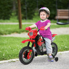 HOMCOM Electrifying Ride: 6V Motorbike for Petite Thrill-Seekers, Battery-Powered Scarlet Scooter - anydaydirect